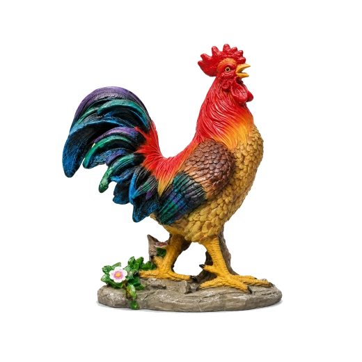 Dekoratív kakasfigura betlehembe, 41 cm