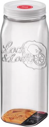 LOCKnLOCK Square 1,3 l élelmiszertartó csavaros tetővel