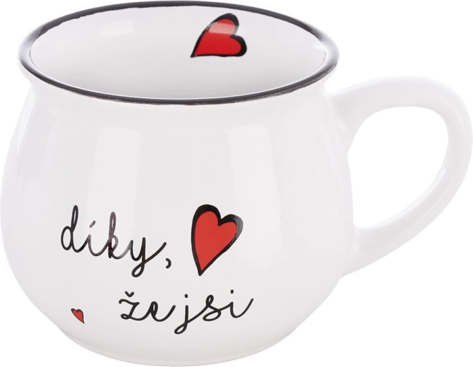 Kerámia bögre „Köszönöm, hogy vagy” 300 ml