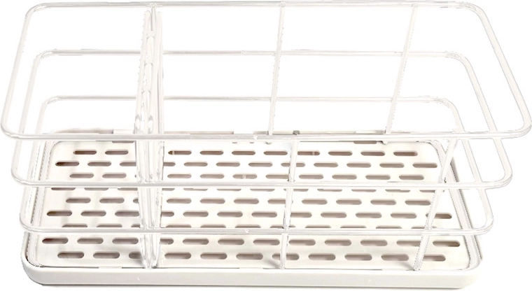 Fém drótos mosogatószervező, fehér 20 × 8,5 × 10 cm