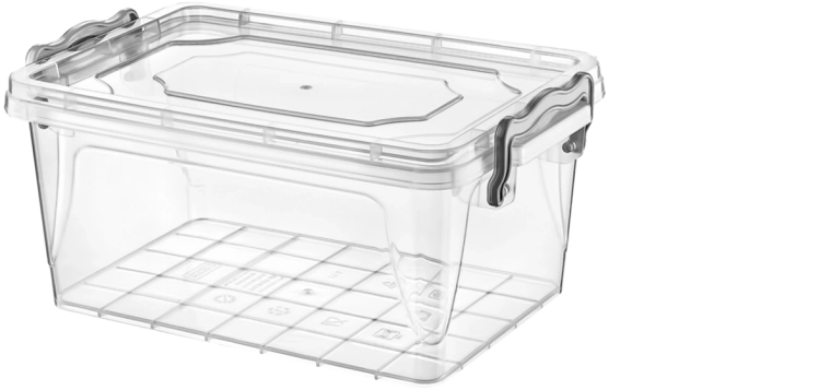 Téglalap alakú tárolódoboz 3 l fedéllel