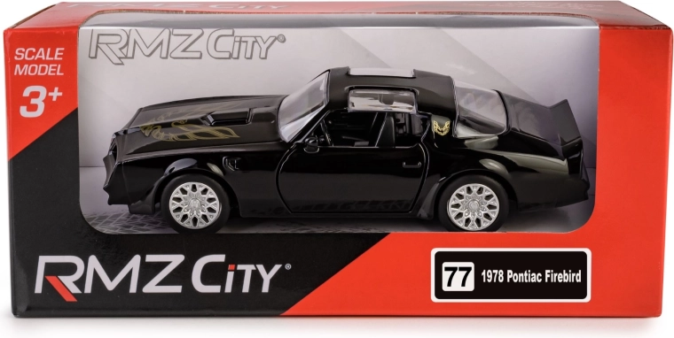 Fém autómodell Pontiac Firebird 1978 1:40 RMZ City – fekete