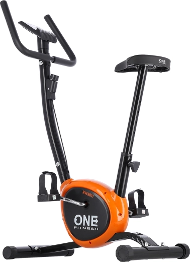 Mechanikus szobakerékpár ONE FITNESS RW3011 fekete–narancs