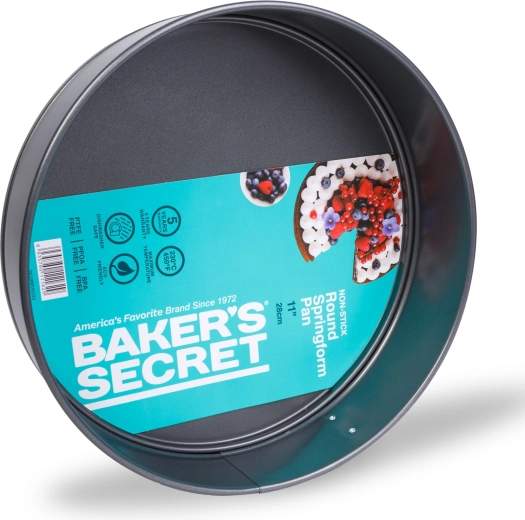 Baker's Secret Essential Line kapcsos tortaforma rozsdamentes acél csattal, 28 cm