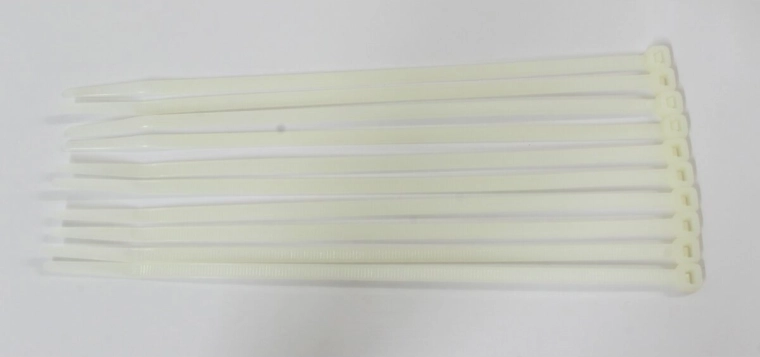 Fehér kábelkötegelők 195 × 4,7 mm, 10 darab