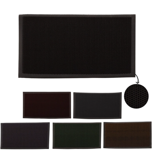 3D szerkezetű bejárati lábtörlő 45 × 70 cm, szürke