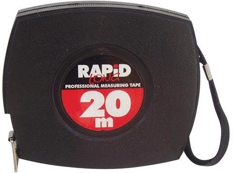 Acél mérőszalag, felcsévélhető, 10 m × 10 mm RAPID-LONG