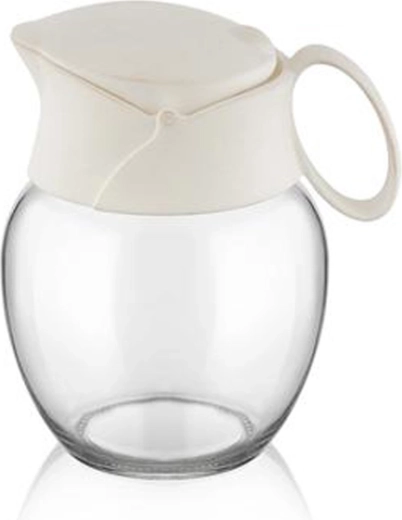 Üveg tejszínkiöntő 210 ml elefántcsont színben