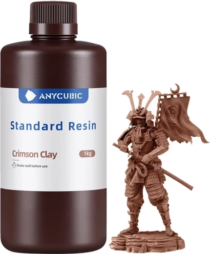 Anycubic standard gyanta LCD/DLP 3D nyomtatáshoz (Crimson Clay – karminvörös agyag)