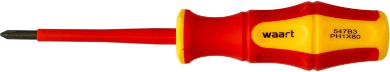 Szigetelt keresztfejű csavarhúzó PH1 × 80 mm VDE