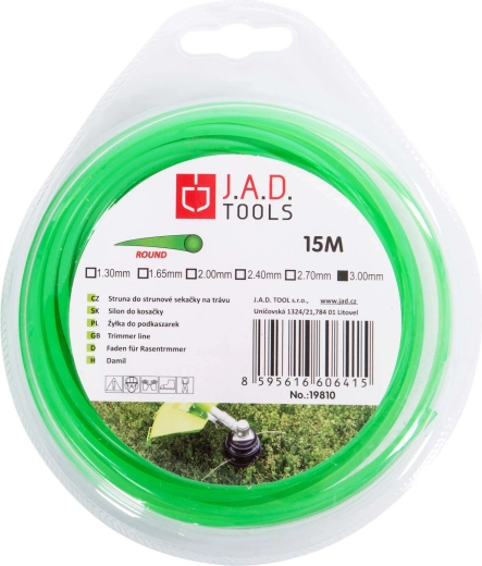 Kerek damil fűkaszához 3,0 mm, 15 m