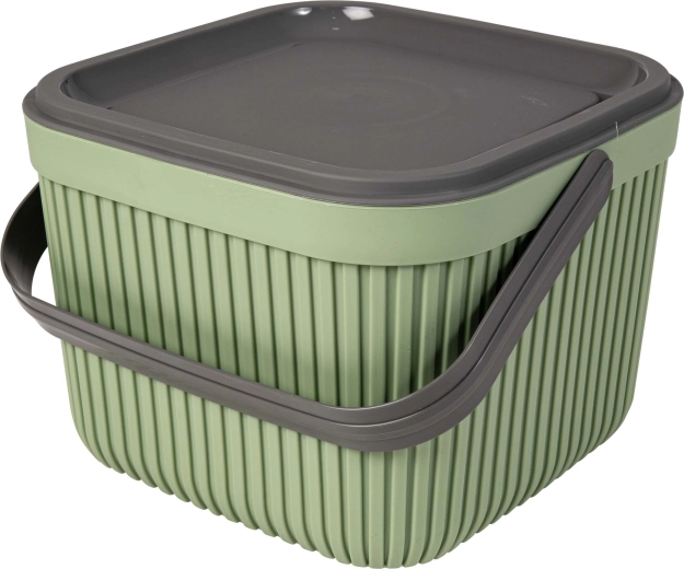TORO műanyag kosár fedéllel és fogantyúval, 7 l