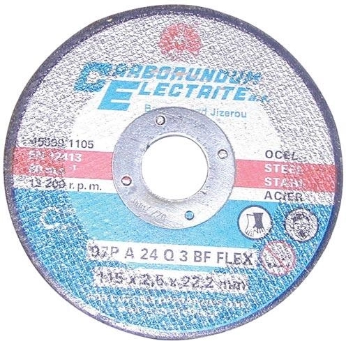 Vágótárcsa acélhoz és rozsdamentes acélhoz 115 × 1,0 × 22,2 mm