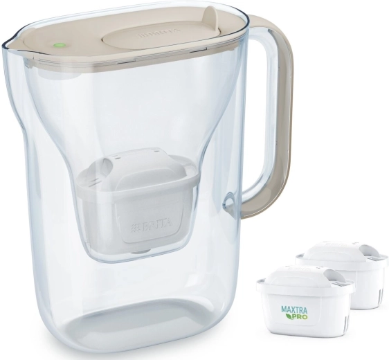 Style Essential szűrőkancsó 2,4 l, 2 szűrővel, homokszínű