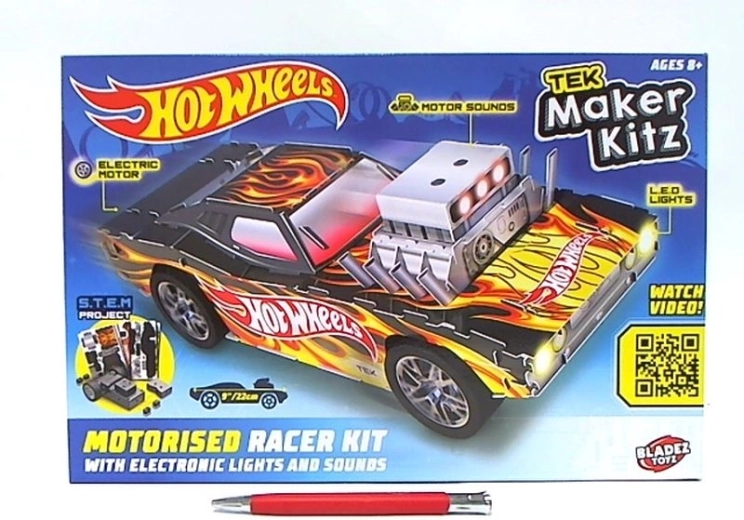 Hot Wheels Bladez Rodger Dodger – építőszett fénnyel és hanggal