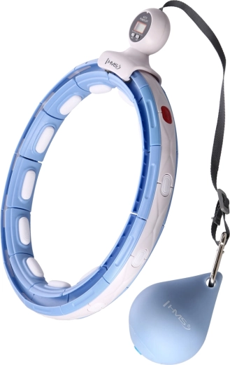 Masszázs hullahopp súllyal és számlálóval HMS HHM15, kék