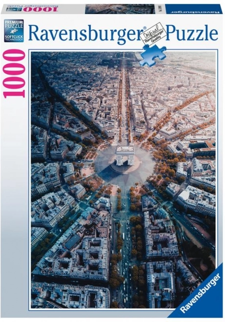 Ravensburger puzzle Párizs madártávlatból 1000 darabos