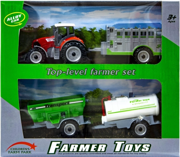 Traktor cserélhető pótkocsikkal – 1 db