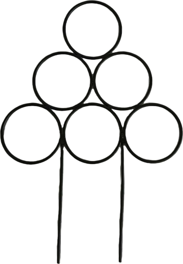 Szobanövény tartó 25 × 35 cm fekete