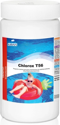 Chlorox T56 granulát 1 kg a medencevíz sokkfertőtlenítéséhez