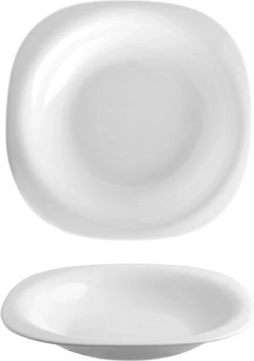 Boreal 22 × 22 cm négyzet alakú levesestányér opálüvegből