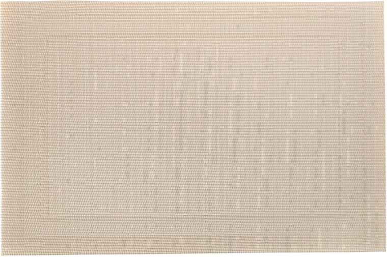 RECTANGLE krémszínű teríték 45 × 30 cm PVC/PES
