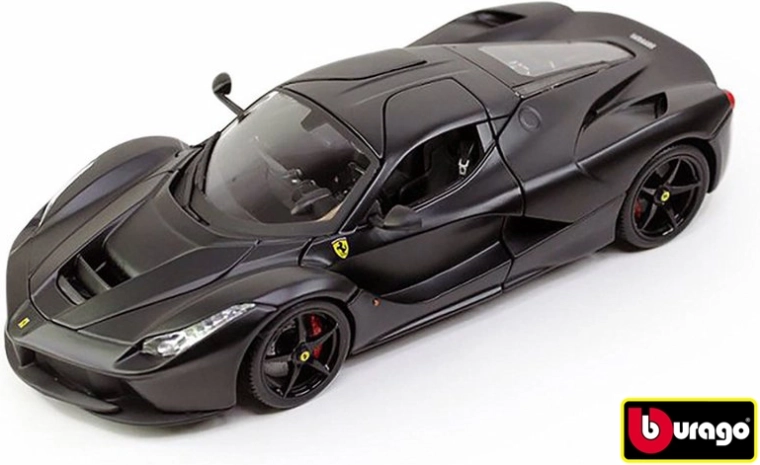 Bburago Ferrari LaFerrari matt fekete 1:18