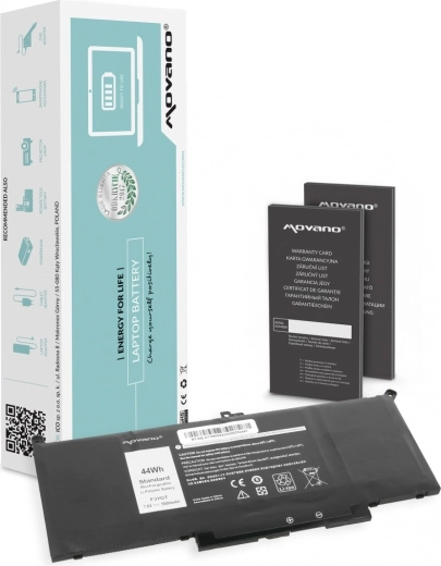Movano akkumulátor Dell Latitude 7290, 7390 és 7490 laptopokhoz (5800 mAh, 44 Wh)