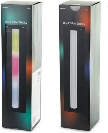 Világító habszivacs LED pálca PSR1 48 cm (9 db)