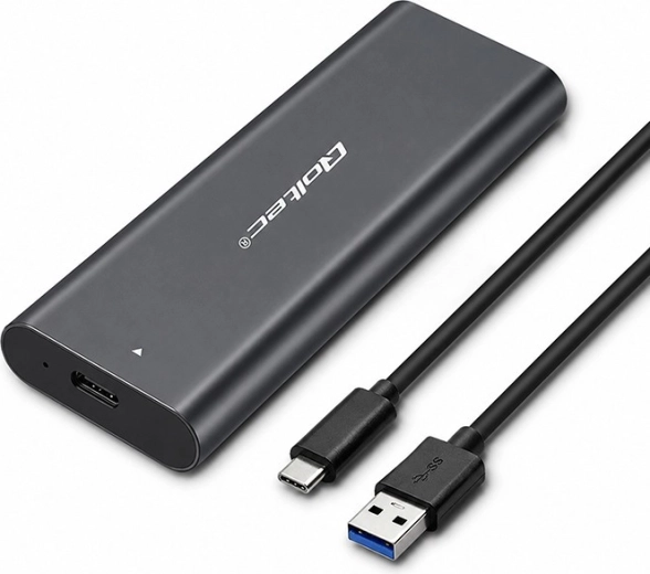 Qoltec külső alumíniumház M.2 NVMe SSD-hez USB-C csatlakozóval