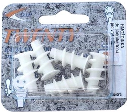 Műanyag gipszkarton tipli, 5 db, bliszter