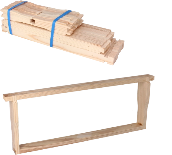 Készlet: 10 db 1/2 Wielkopolski Hoffman keret kaptárhoz