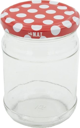 250 ml TWIST 66 befőttes üveg pöttyös tetővel, 10 db