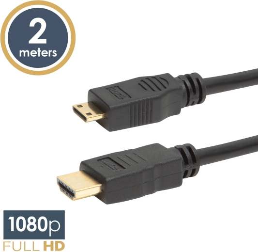 Mini HDMI-kábel micro HDMI-csatlakozóval, 2 m