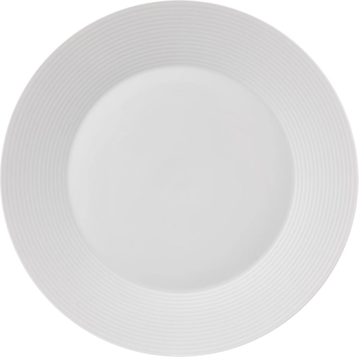 Mona porcelán lapostányér visszafogott díszvonallal 27 cm
