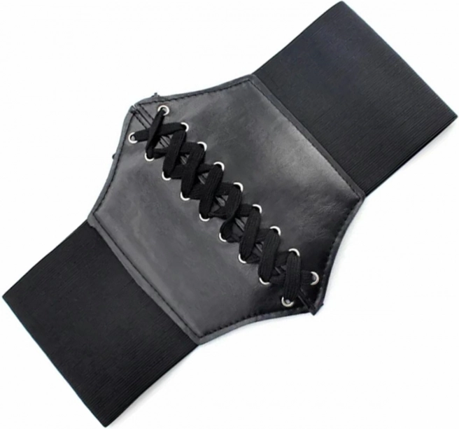 Bq65 széles, gumírozott fűzős derékkorzet