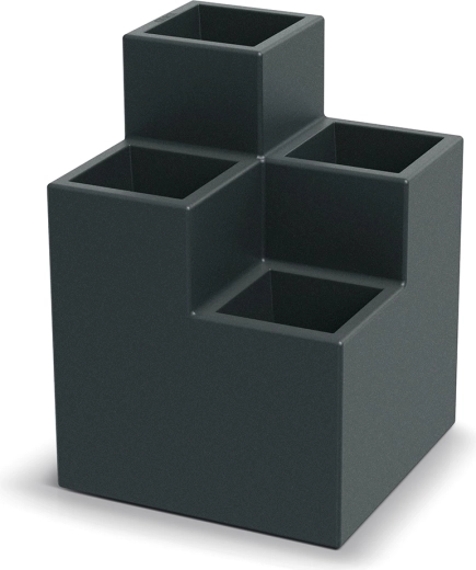 Cubla Stepa Quatro virágtartó, 58 cm – sötétszürke