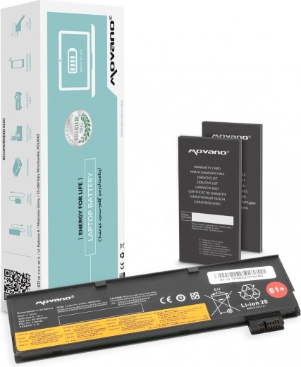 Movano akkumulátor Lenovo ThinkPad T470 és T570 gépekhez, 4400 mAh (47 Wh)