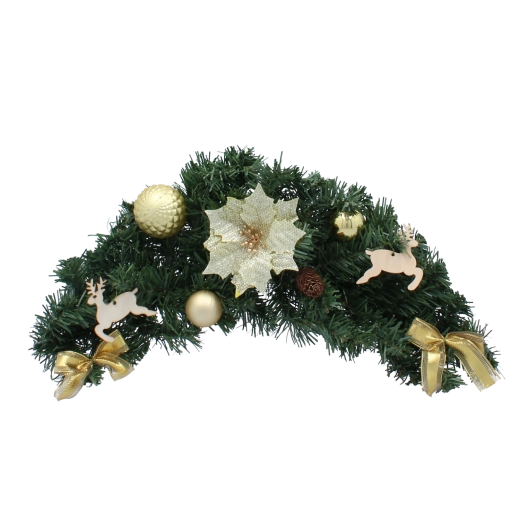 60 cm-es arany színű függő karácsonyi dísz