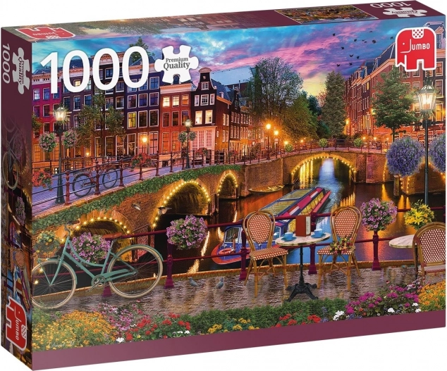 JUMBO puzzle: Amszterdam vízi csatornái – 1000 darab