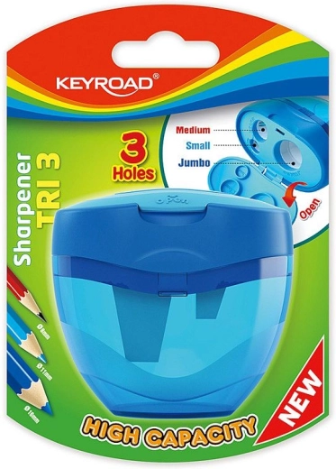 Keyroad Tri Plus hegyező nagy kapacitású tartállyal, kék