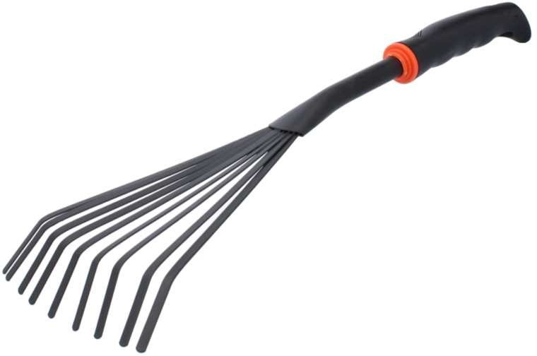 Kézi kerti gereblye 35 × 12 cm, fekete