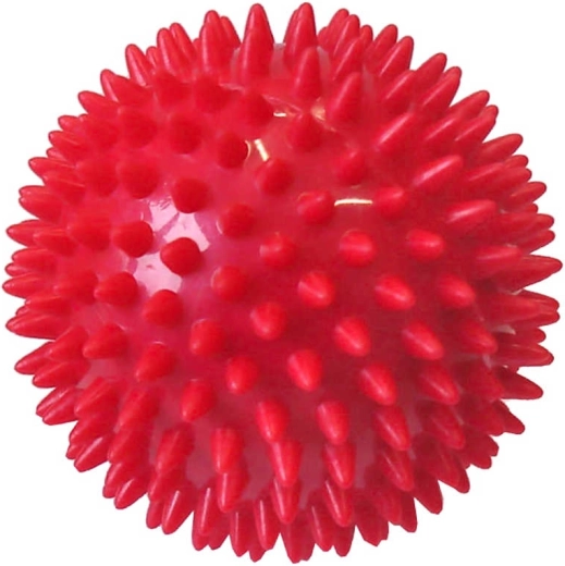 ACRA masszázslabda (tüskés) 7,5 cm piros - 1 db