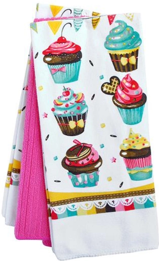 TORO konyharuhák sütik mintával, 38 × 64 cm, 3 darabos készlet