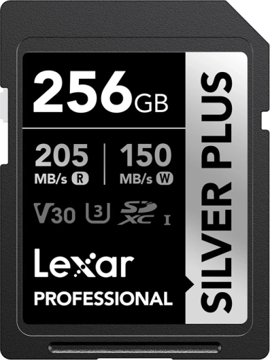Lexar Professional Silver Plus SDXC memóriakártya 256 GB