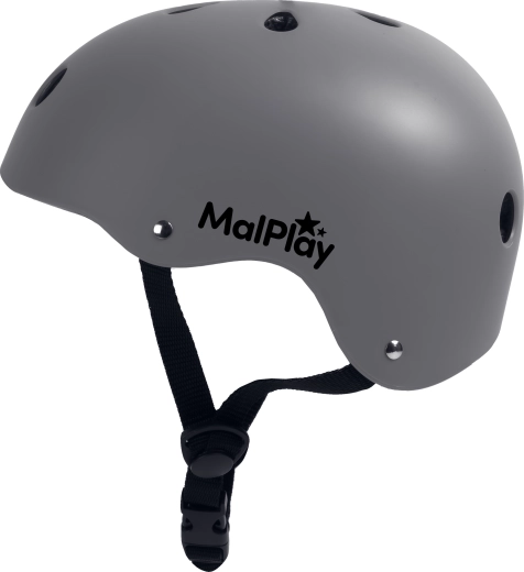 SafeKiddo gyerek kerékpáros sisak, szürke (S, 48–54 cm)