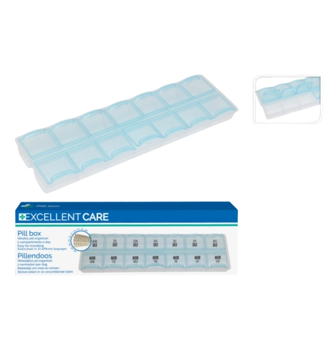 Heti gyógyszeradagoló napi 4 rekesszel