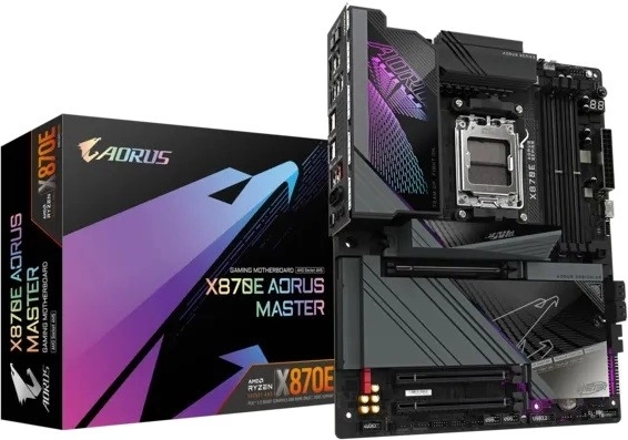 gigabyte x870e aorus master alaplap (am5, ddr5, atx, usb4, wi‑fi 7)