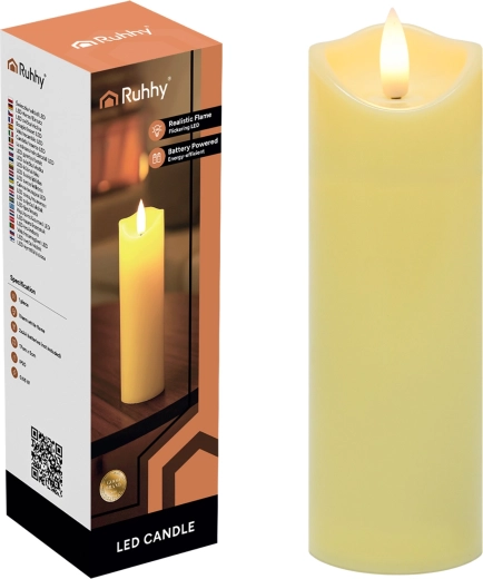 LED gyertya (mécsesbetét) Ruhhy 17 × 5 cm – 1 db