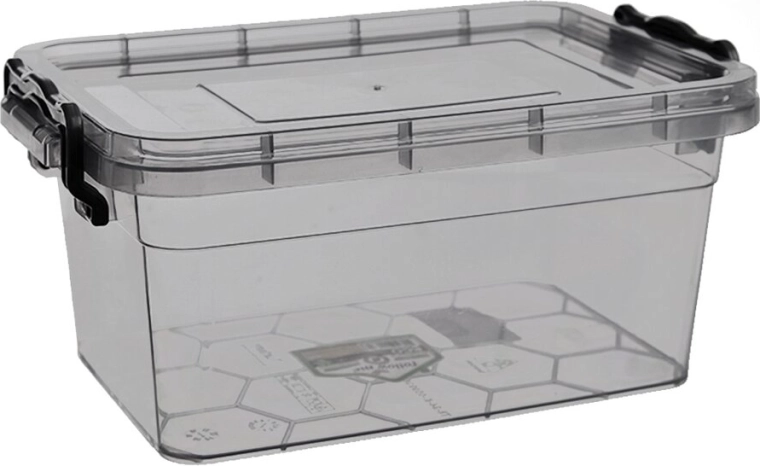 Alacsony téglalap alakú tárolódoboz Grey Multi 1,75 l